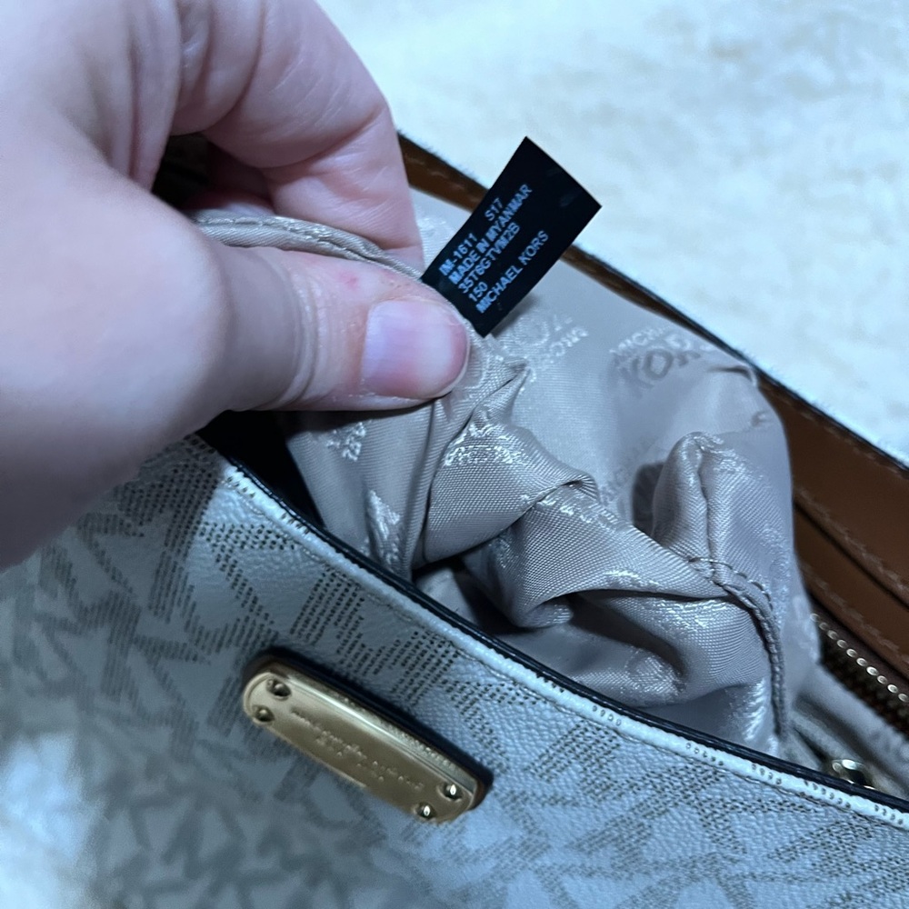 Michael Kors Monogram Crossbody Bag - Picture 9 of 12